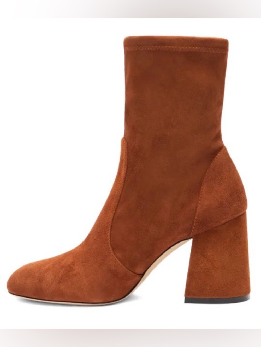 Stuart Weitzman Essentialist Stretch 85 Brown Suede Boots NWOT